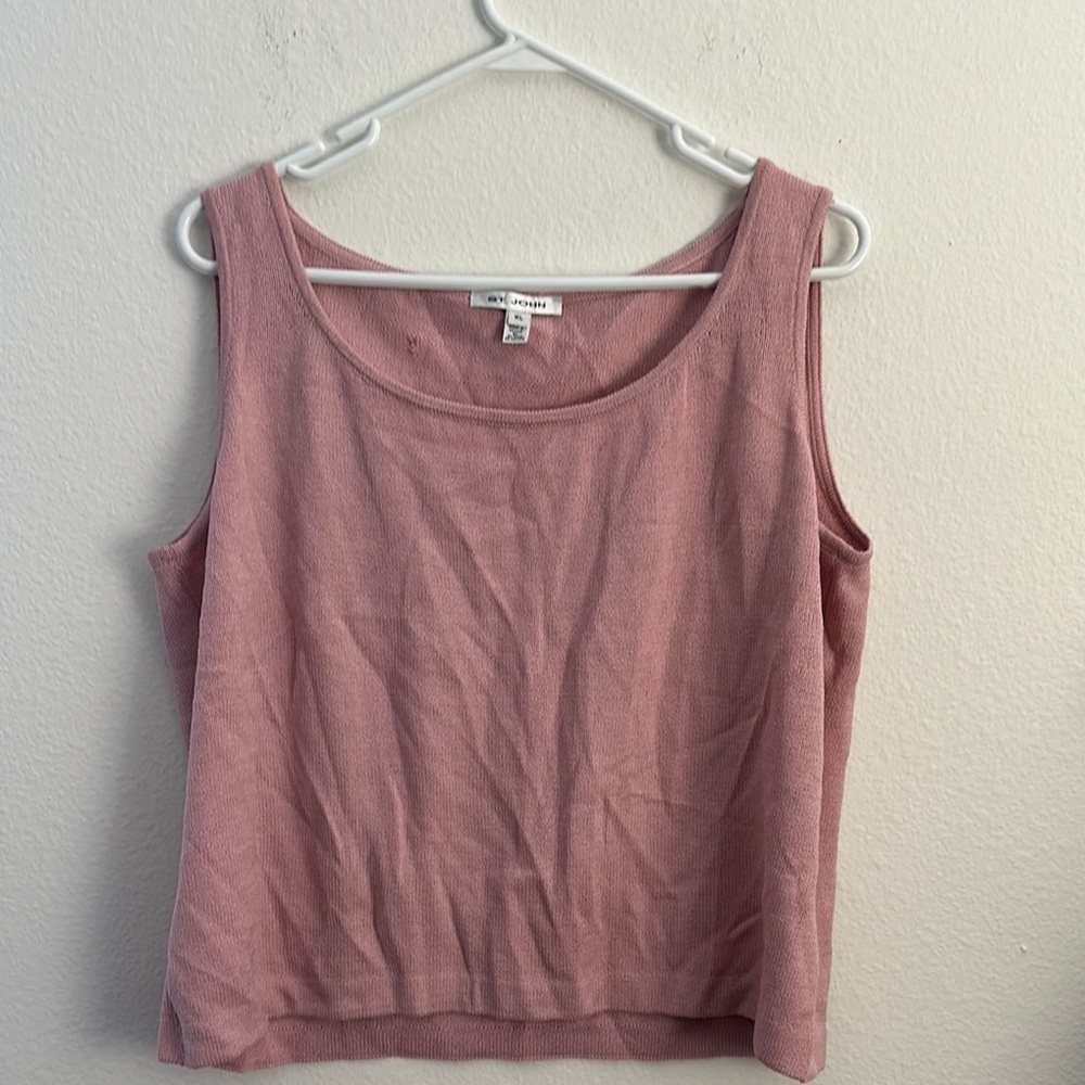 Women's Pink ST. John Tank Top